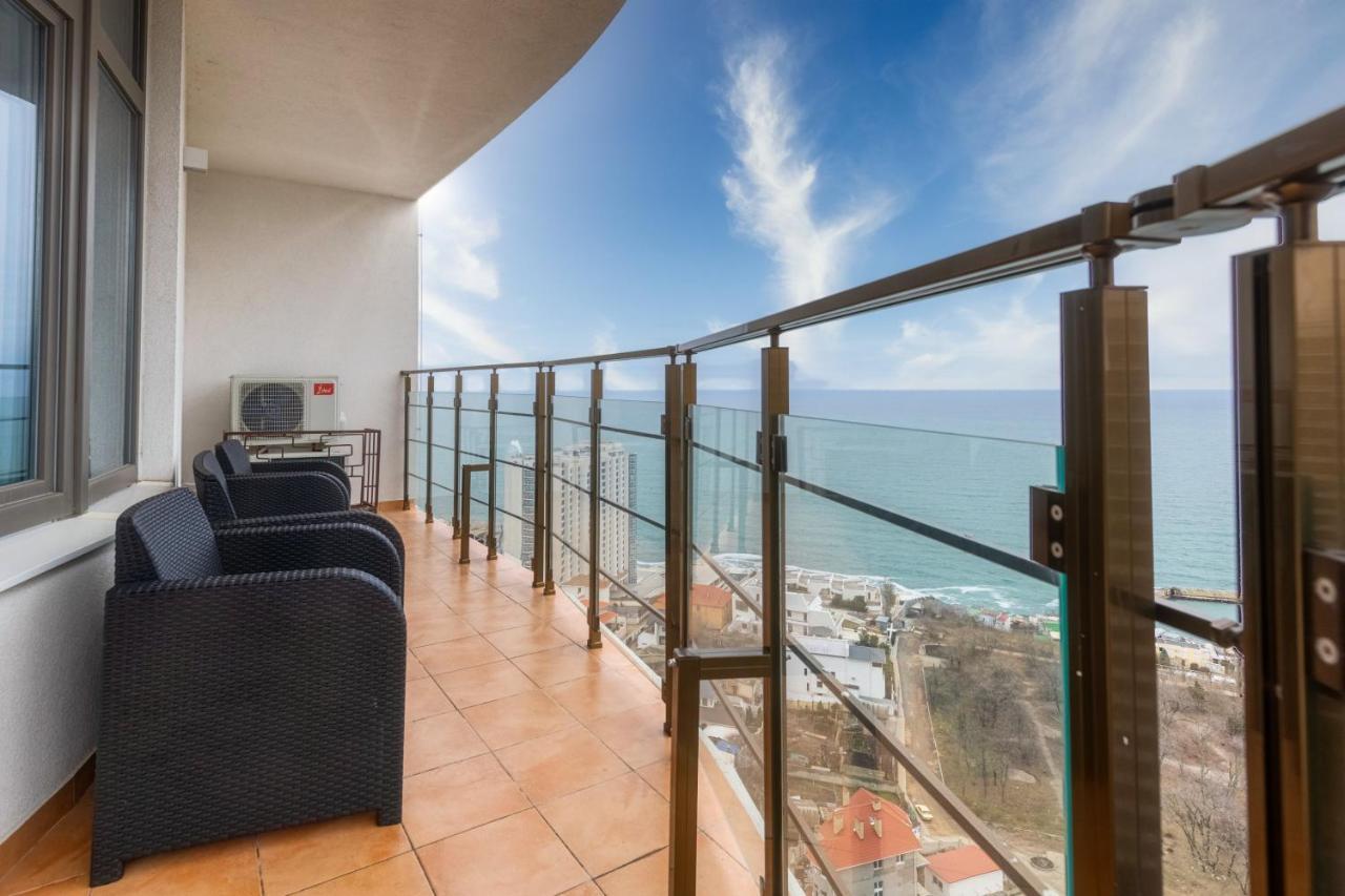 44 Pearl 1-Bedroom Panoramic Sea View Apartment Odessa Exteriör bild