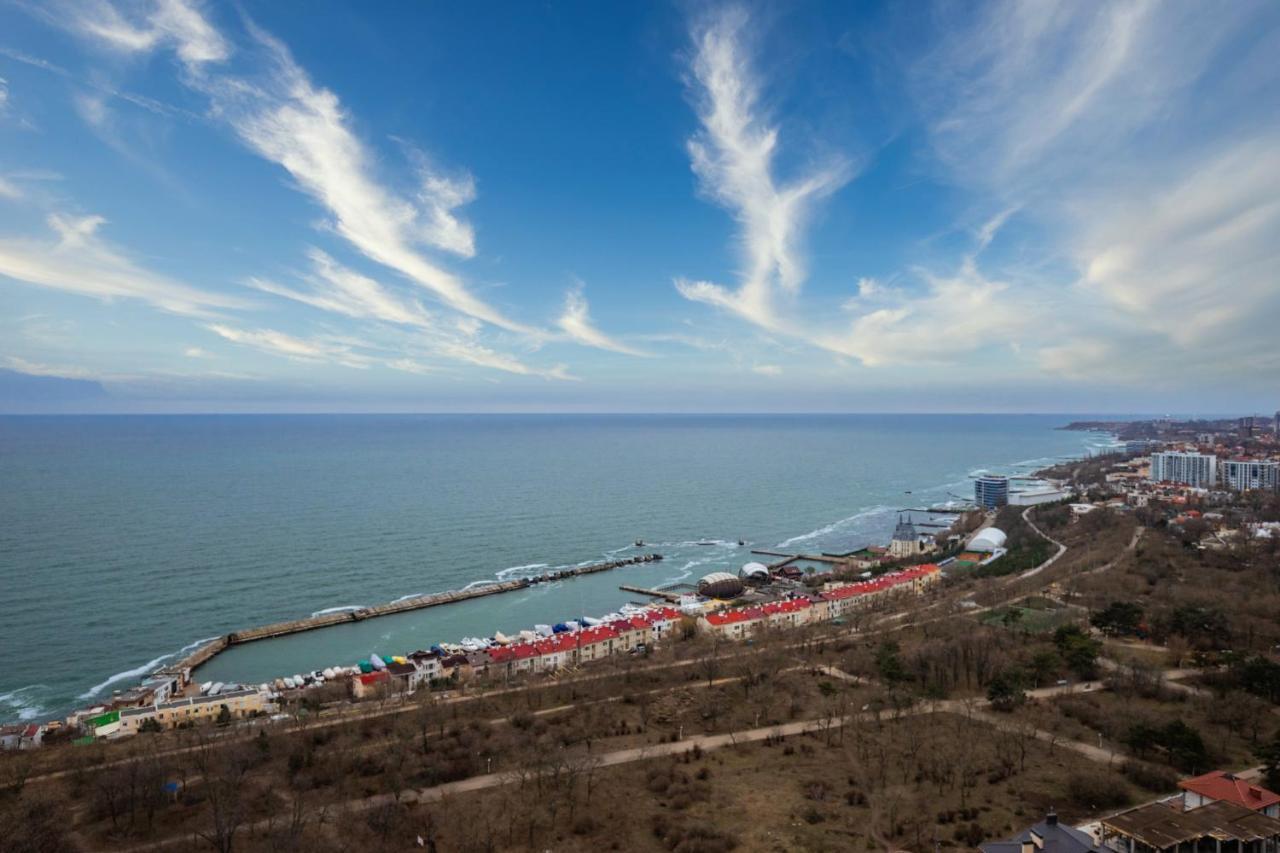 44 Pearl 1-Bedroom Panoramic Sea View Apartment Odessa Exteriör bild